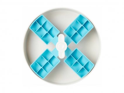 Protihltací miska PETDREAMHOUSE Spin Windmill modrá 25x9,2cm