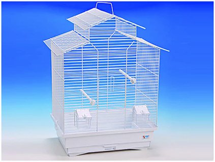 Klec BIRD JEWEL Ela bílá 50x38x63cm (DOPRODEJ)