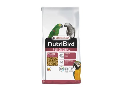 VERSELE-LAGA NutriBird P15 Original - základní extrudy pro velké papoušky s tuzemským ovocem 10kg