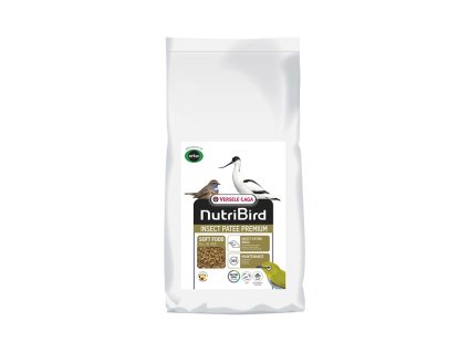 VERSELE-LAGA NutriBird Insect Patee Premium - kompletní směs pro hmyzožravé ptactvo nebo doplněk pro exoty, pěvce, papoušky, lorie s 50% hmyzu 10kg