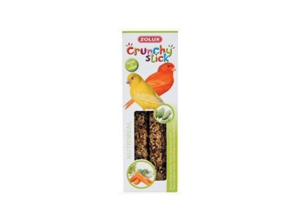 Tyčinky ZOLUX Crunchy Sticks Canary zrní/mrkev (2ks)