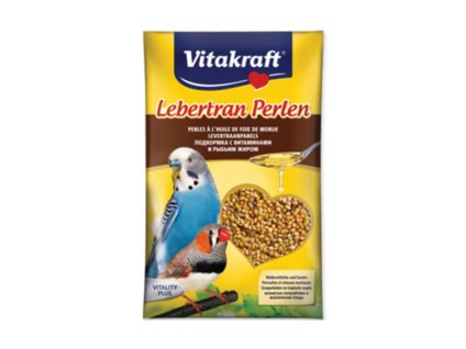 VITAKRAFT Lebertran-Perlen - pro andulky 20g