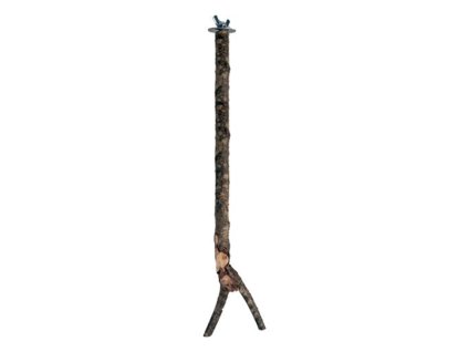Dřevěné bidlo "Y" s kovovým úchytem FLAMINGO 40cm