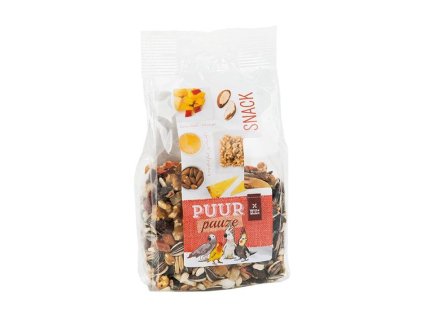 PUUR Pauze Snack - směs ořechů a ovoce pro střední a velké ptáky 200g (DOPRODEJ)