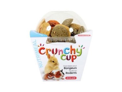 ZOLUX Crunchy Cup mrkev a vojtěška 200g