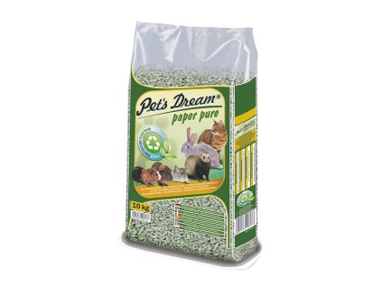 JRS PETS DREAM Paper Pure papírová podestýlka 10l (4,8kg)