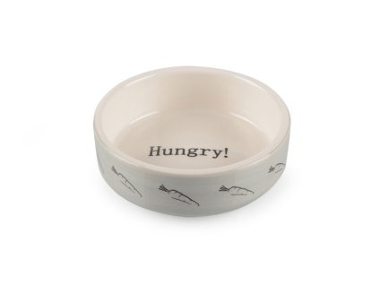 Keramická miska TOMMI Hungry pro malé hlodavce šedobílá 3x8,5cm