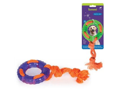Hračka TOMMI guma - Denta Roo záchranný kruh 9,5cm (MIX BAREV)