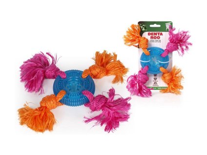 Hračka TOMMI guma - Denta Roo disk se čtyřmi uzly 8cm (MIX BAREV)