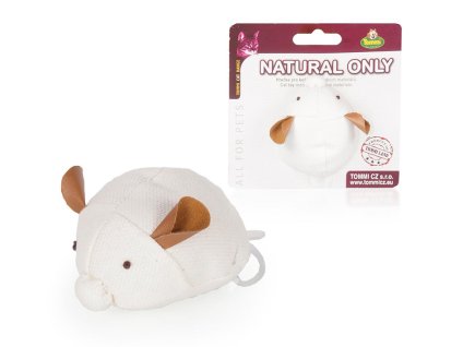 Hračka pro kočky TOMMI - Natural Only vibrující myška z juty 7,5cm