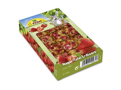 JR FARM celozrnná jahodová tabulka 125g