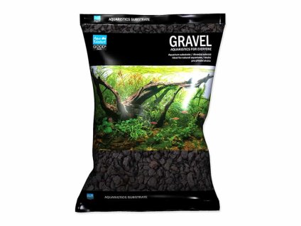 Akvarijní štěrk AQUA EXCELLENT černý 4-8mm (3kg)