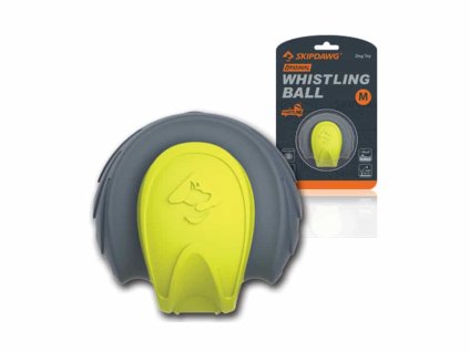 Hračka GIGWI guma TPR - Skipdawg Whistling Ball hvízdací a plovoucí 6,35cm (DOPRODEJ)