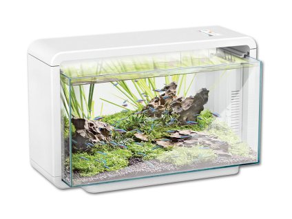 Akvarijní set HAILEA Biotop Nature E-25 bílý (25l, 5W) 47x25x28,5cm