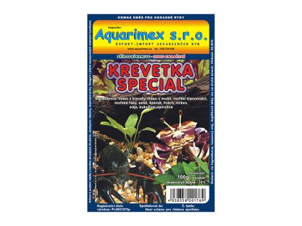 AQUARIMEX krevetka special 100g (mražené krmivo)
