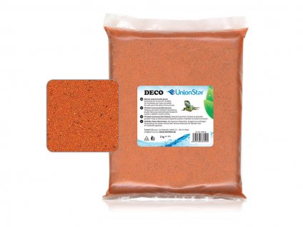 Terarijní písek UNIONSTAR Deco oranžový (0,7-1,2mm) 2kg
