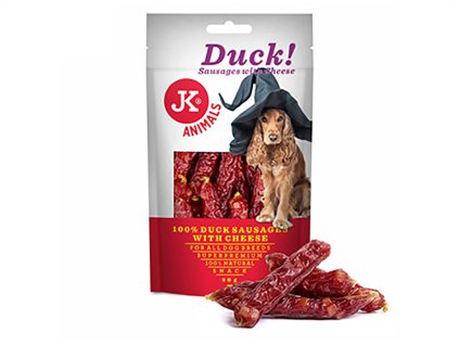 JK Meat Snack Duck Sausages with Cheese 80g