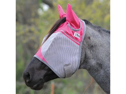 Maska CASHEL Crusader Fly Mask Standard Arab-Cob with Ears Pink