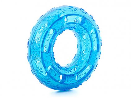 Hračka JK guma TPR - kruh modrý 12cm
