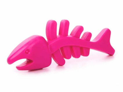 Hračka JK guma TPR - ryba růžová 12cm