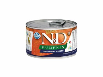 Konzerva N&D Dog Pumpkin Puppy Lamb & Blueberry Mini 140g