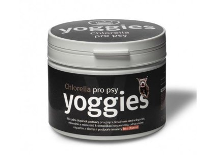 YOGGIES Chlorella - sladkovodní řasa (zápach z tlamy i prebiotikum) 250g (DOPRODEJ)