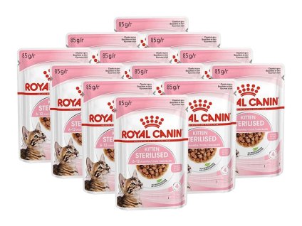 Kapsička ROYAL CANIN Kitten Sterilised 12x85g (v omáčce) (multipack)