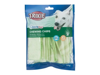 TRIXIE Denta Fun žvýkací chipsy s mořskou řasou (spirulina) 100g