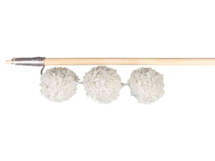 Hračka pro kočky TRIXIE - škádlítko s bambulkami a catnipem 35cm
