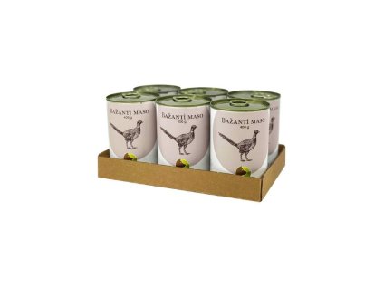 Konzerva BOHEMIA bažantí maso ve vlastní šťávě 6x400g (multipack)