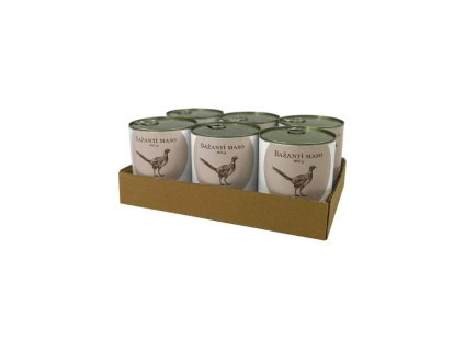 Konzerva BOHEMIA bažantí maso ve vlastní šťávě 6x800g (multipack)