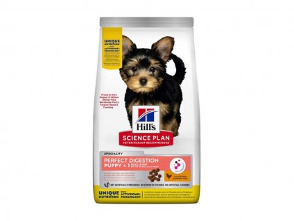 HILLS Canine Puppy Small & Mini Perfect Digestion Chicken 1,5kg