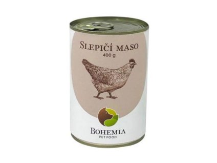 Konzerva BOHEMIA slepičí maso ve vlastní šťávě 400g