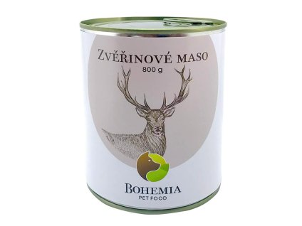 Konzerva BOHEMIA zvěřinové maso ve vlastní šťávě 800g