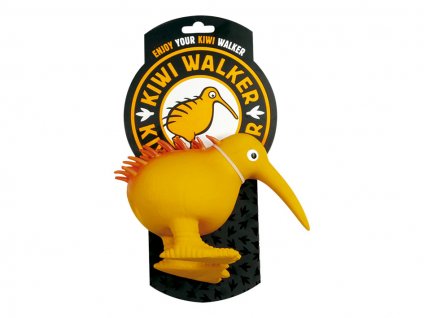 Hračka KIWI WALKER latex - Whistle Kiwi oranžová (L) 8x18x14cm