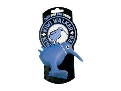 Hračka KIWI WALKER latex - Whistle Kiwi modrá (S) 4,5x10,5x8,5cm