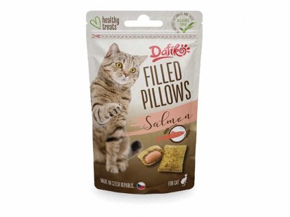 DAFIKO Filled Pillows with Salmon for Cats 40g