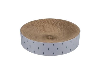 Škrabadlo TRIXIE Lilly kartonový pelech kulatý s catnipem šedé 45x10cm