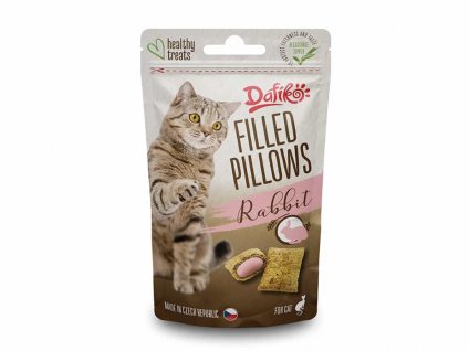 DAFIKO Filled Pillows with Rabbit for Cats 40g
