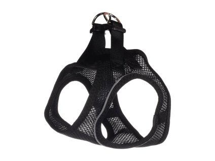 Postroj FLAMINGO Step & Go Bento černý (L) 32-37x42-46cm