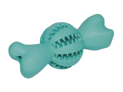 Hračka NOBBY guma - Dental Line mátový uzel 18cm