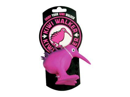 Hračka KIWI WALKER latex - Whistle Kiwi růžová (S) 4,5x10,5x8,5cm