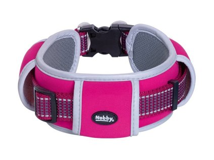 Obojek NOBBY Kalea Extra široký (XS-S) růžový 1,5x34-55cm