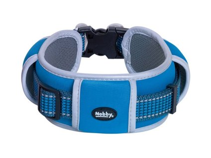 Obojek NOBBY Kalea Extra široký (M-L) modrý 2,5x45-75cm