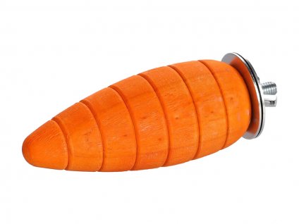 Hračka pro hlodavce FLAMINGO - Caro přichytávací mrkvička oranžová 7,5x2,2x2,2cm