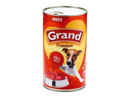 Konzerva GRAND Premium Hovězí 1300g