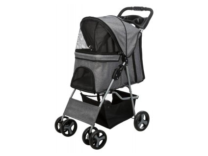 Kočárek pro psy a kočky TRIXIE Buggy rychlosklápěcí šedý 47x100x80cm (do max 15kg)