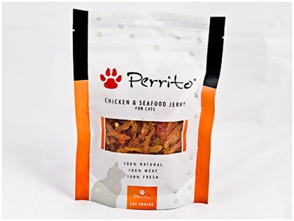 PERRITO Dog Chicken and Seafood Jerky 100g