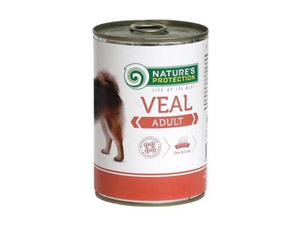 Konzerva NATURE´S PROTECTION Dog Adult telecí 400g