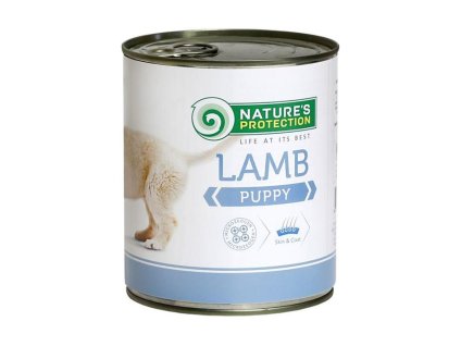 Konzerva NATURE´S PROTECTION Dog Puppy jehně 800g
